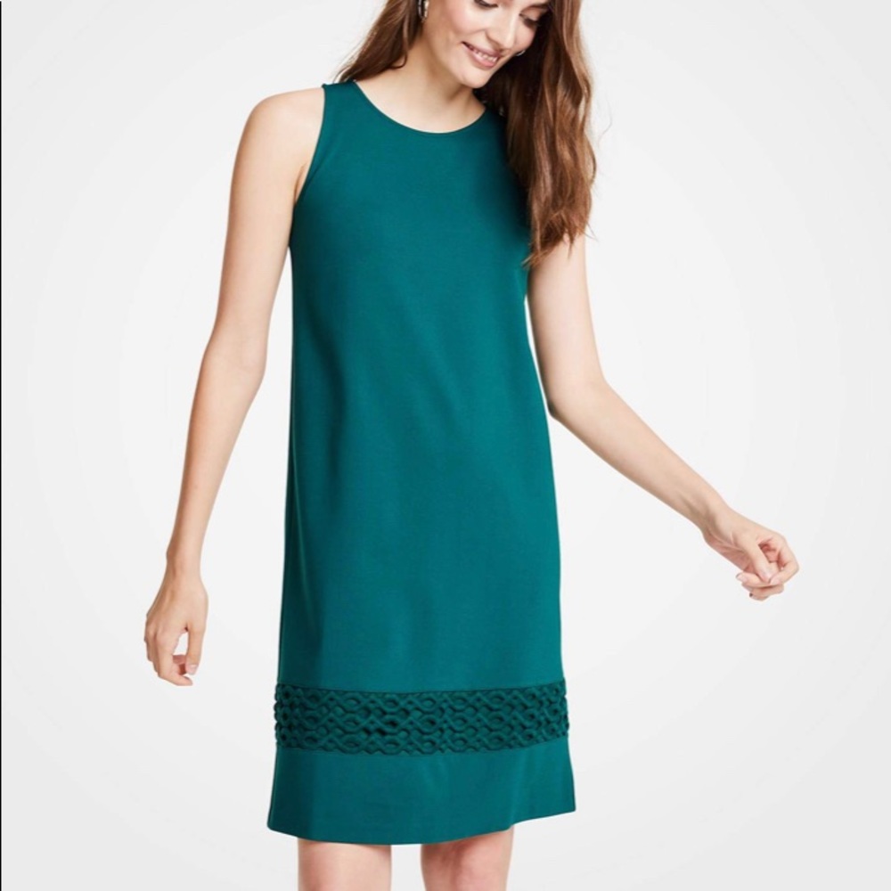 Ann Taylor Lace Hem Tank Dress